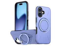 Capa Para Iphone 17 - Metal Com Função De Rotação E Magsafe, Híbrida De Tpu E Pc.