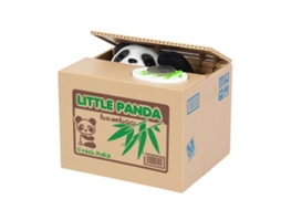 Cofrinho Eletrônico Em Formato De Panda Colorido Aquaforge
