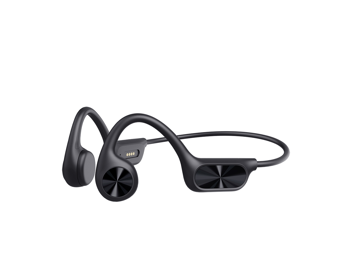 Fones de Ouvido Sem Fio de Condução Óssea IPX8 para Natação Bluetooth MDUG (preto)