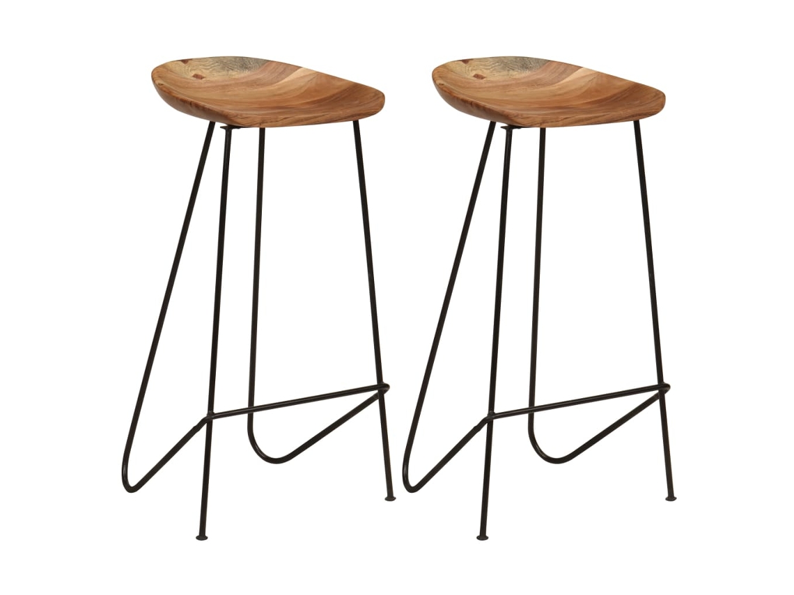 Bar Chair, Bar Chairs Vidaxl Marrom Madeira