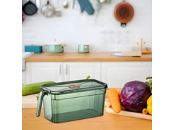 Caixa De Armazenamento Transparente Para Geladeira, Caixa De Armazenamento Cronógrafo Selada Com Alça, Caixa De Armazenamento Sobreposta Olysi Shop