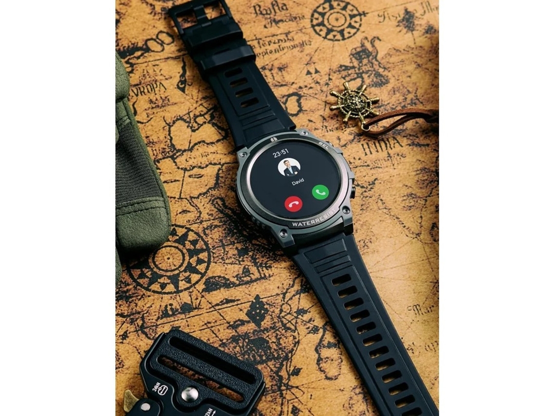 Smartwatch para homens Atende/Faz chamadas Round 1.43 Amoled Fitness Tracker Monitoramento de sono/frequência cardíaca/Spo2 testado Yizhood