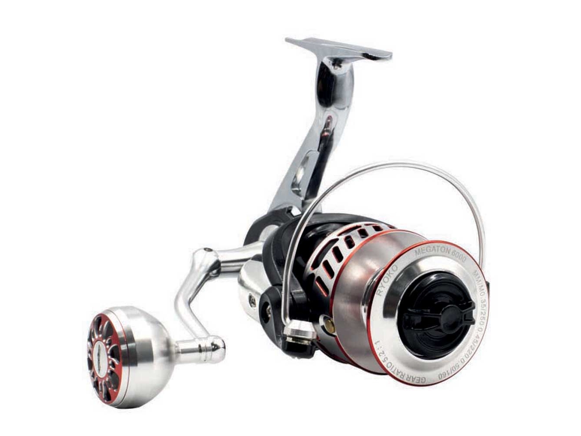 Jigging Reel Megaton Prateado 2000Ryoko