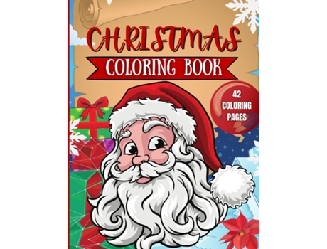 Livro Christmas Coloring Book For Kids 42 Christmas Coloring Pages For Kids De Penelope Moore (inglês)