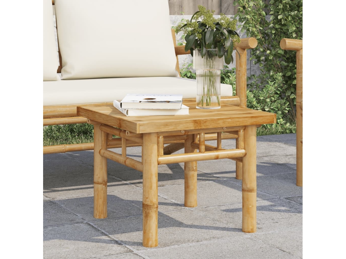 Vidaxl Mesa De Centro 45x45x35 Cm Bambu