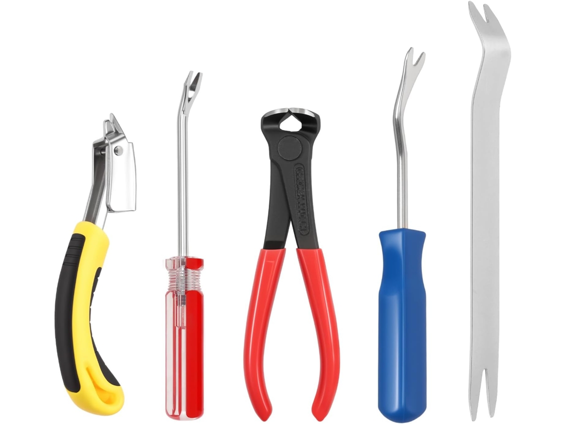 Conjunto De 5 Ferramentas Ergonômicas Para Remoção Tachinhas E Grampos Em Estofados