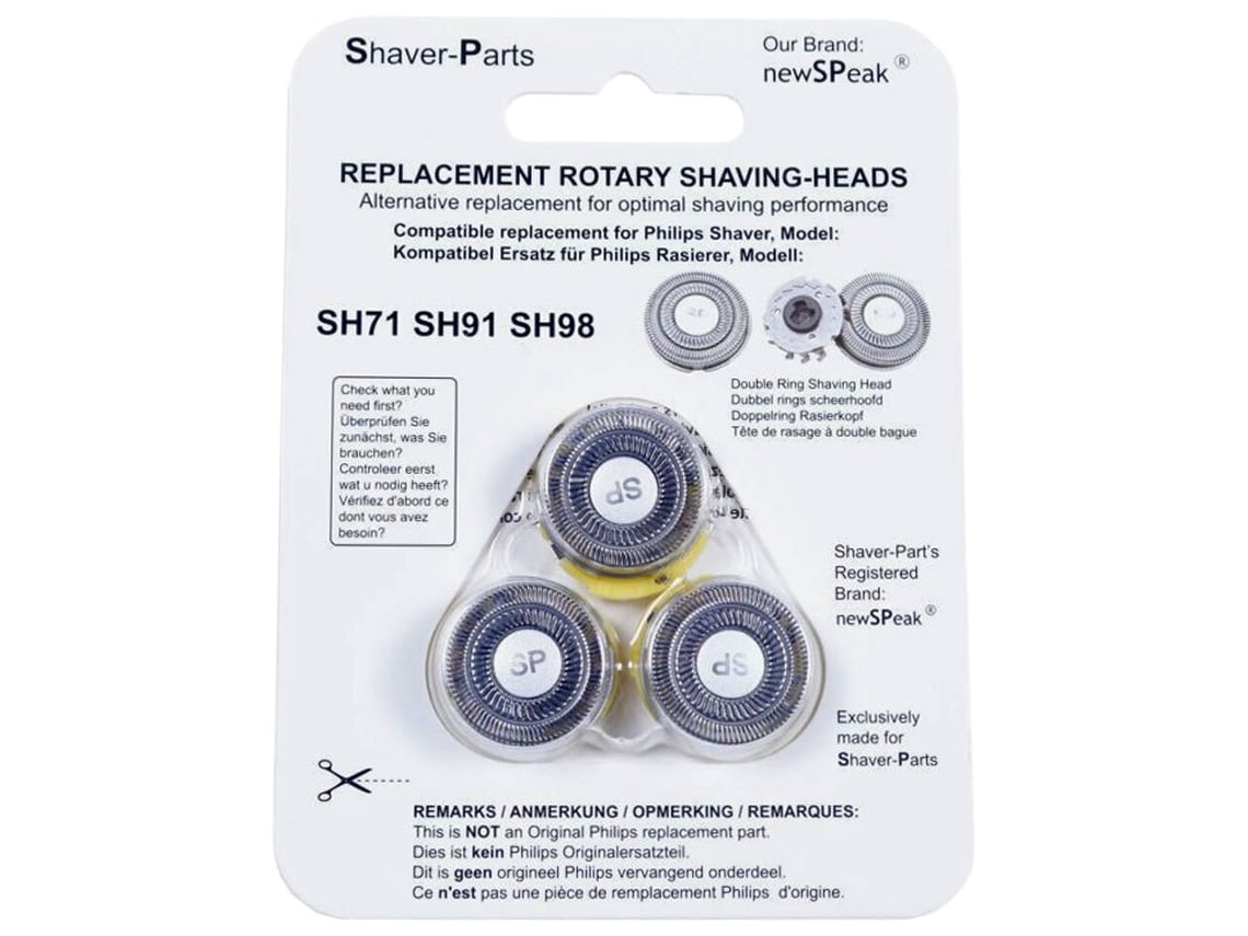 Lâminas Máquina de Barbear Compatíveis C/ Philips Sh71/50