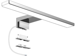Rebe lâmpada Espelho Banheiro Led 6w 230v 600lm Ip44 Impermeável 30cm 4000k Sem Pisca Instalação Fácil Clamp Ou Parede