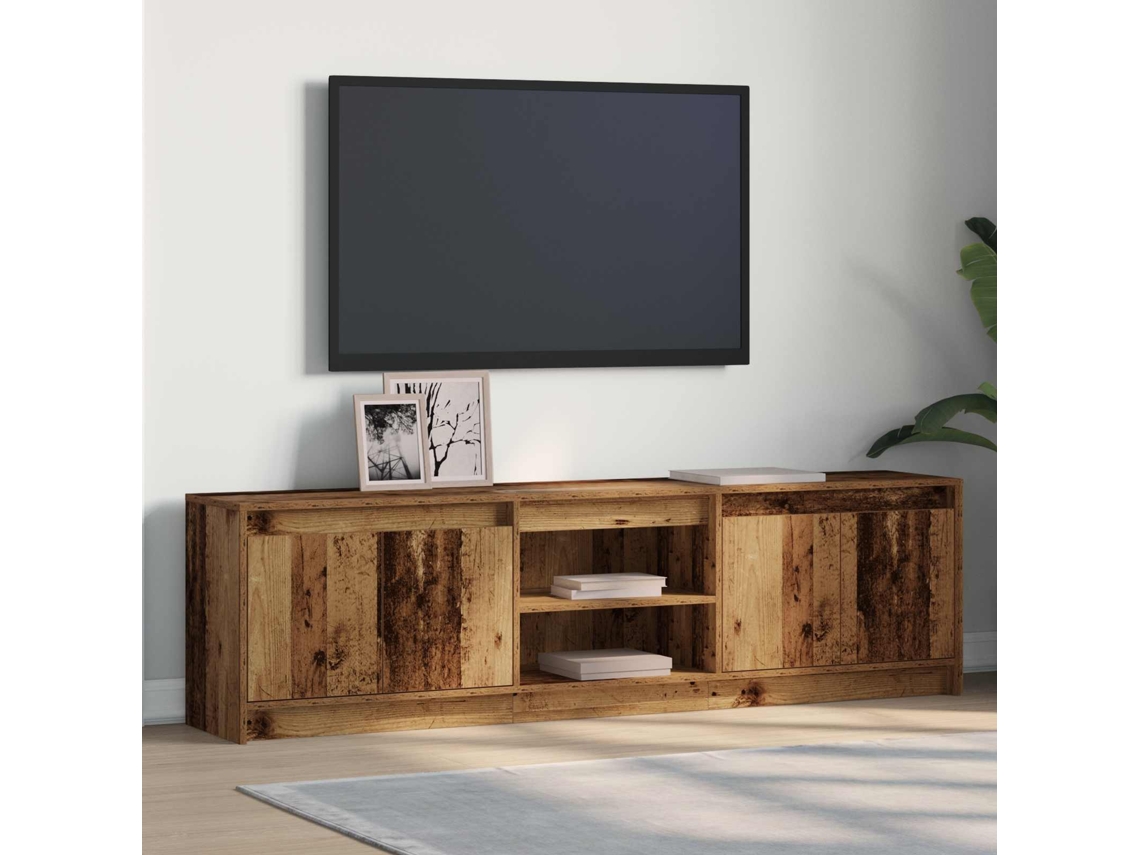 Vidaxl Unidades De Tv 180 X 34 X 50 Cm Castanho Derivados De Madeira