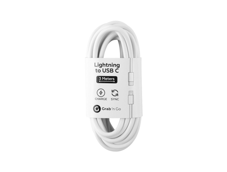 Cabo Gng Lightning GRAB ‘N GO Branco