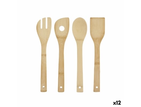 Conjunto de Utensílios de Cozinha Bambu (12 Unidades)