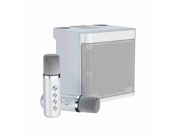 Mdug Karaoke Subwoofer Speaker Com Dois Microfones - Bluetooth - 100w - Modificador De Voz