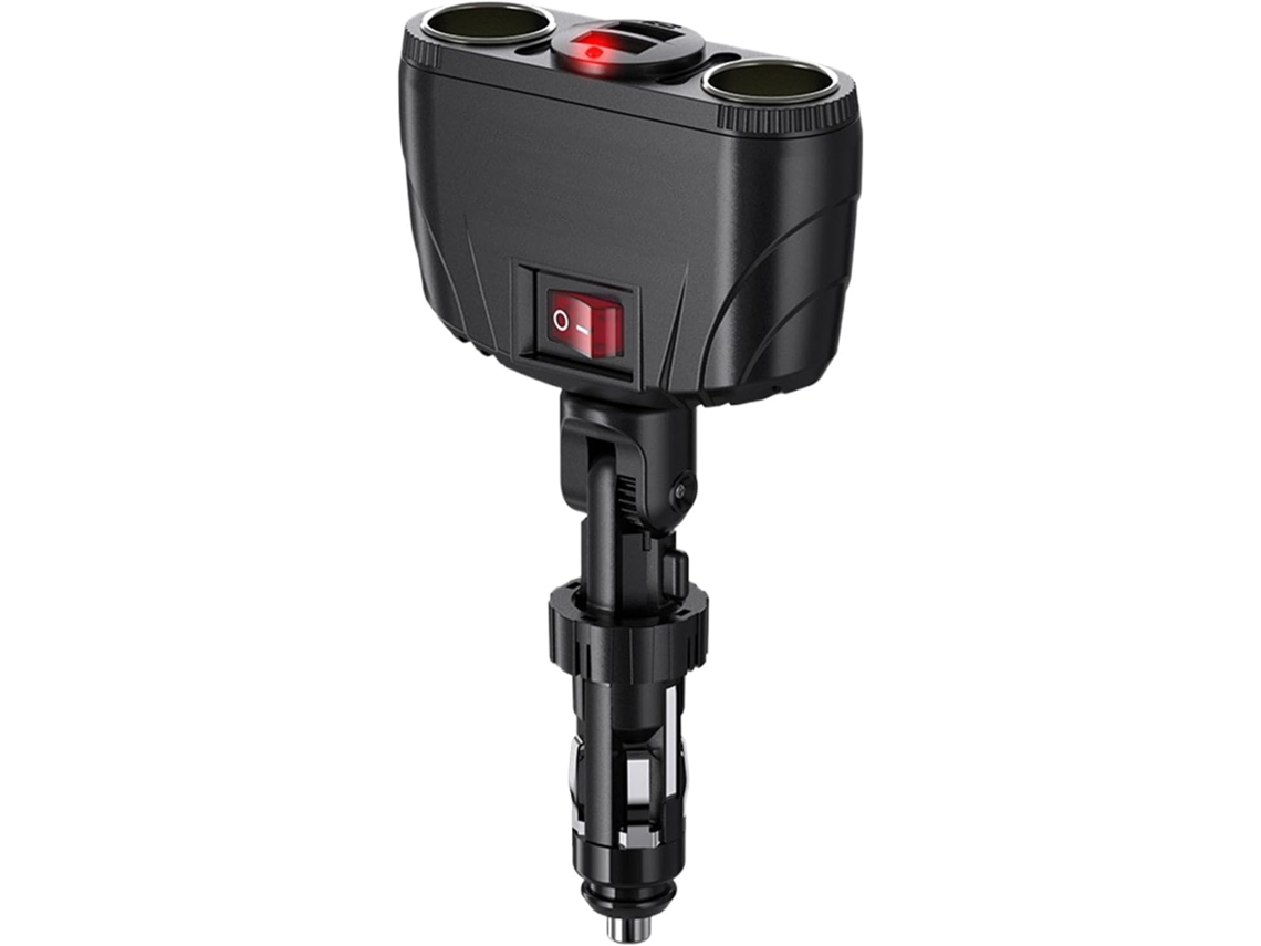 Carregador Veicular Com Ângulo Ajustável E Duas Portas | Carregadores De Celular Para |