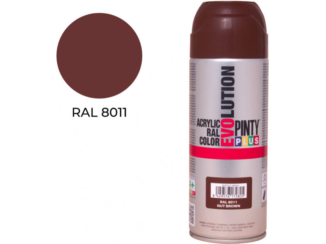 Spray Ral Pinty Plus 8011 Castanho escuro 400Ml.