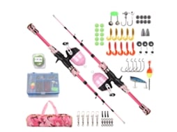 Kit Vara de Pesca Infantil 1.5m com Molinete e Acessórios