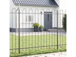 Vidaxl Cerca Para Jardim Boxtel 9 Unid. 15,3 X 1,5 M Cinzeto