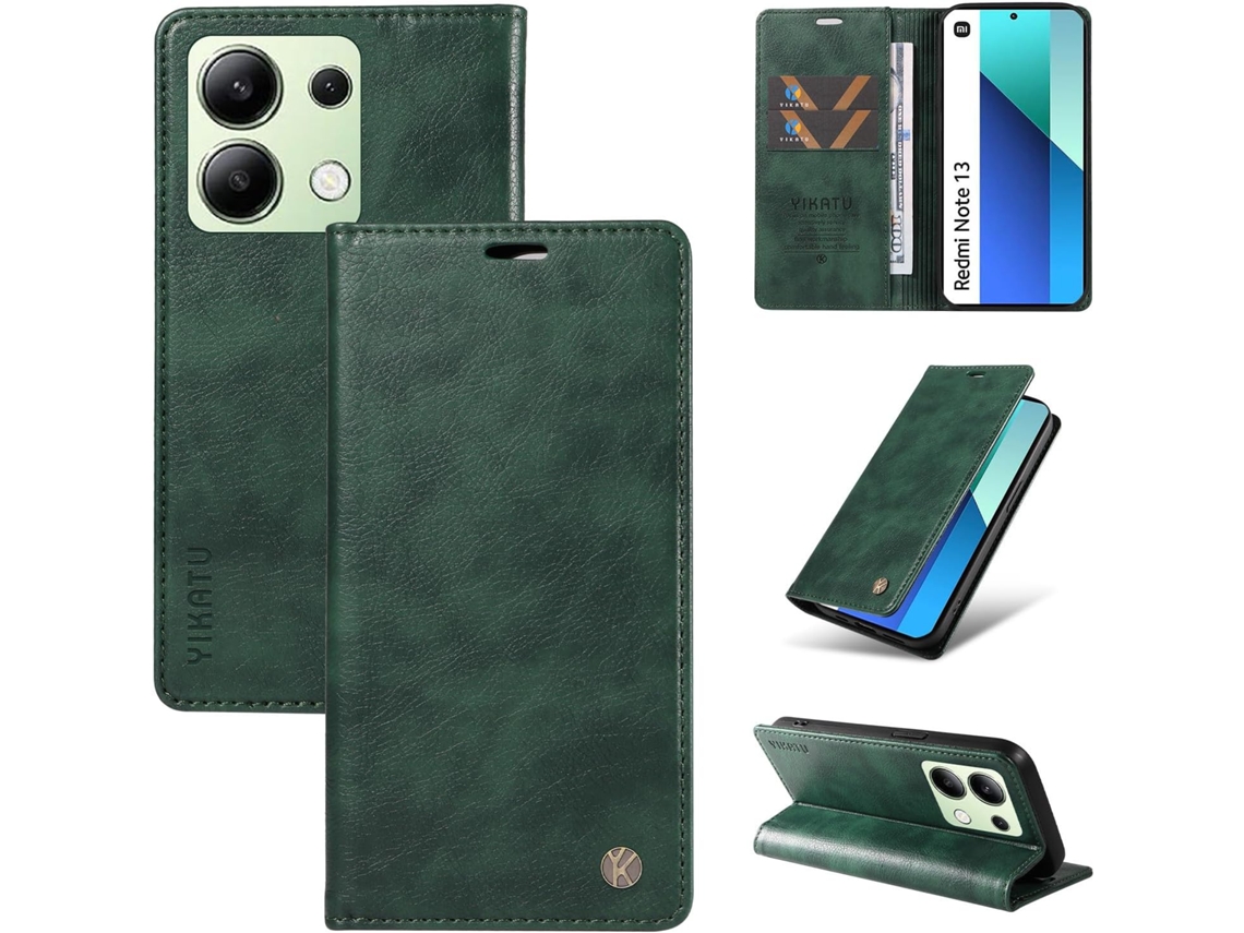 Capa Para Xiaomi Redmi Note 13 4g, Capa Carteira Em Couro Pu Resistente A Impactos, Capa Dobrável Flip Resistente A