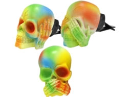 Conjunto De 1 Clipe Difusor De Perfume Em Formato De Caveira Para Decoração De Saída De Ar Do Carro