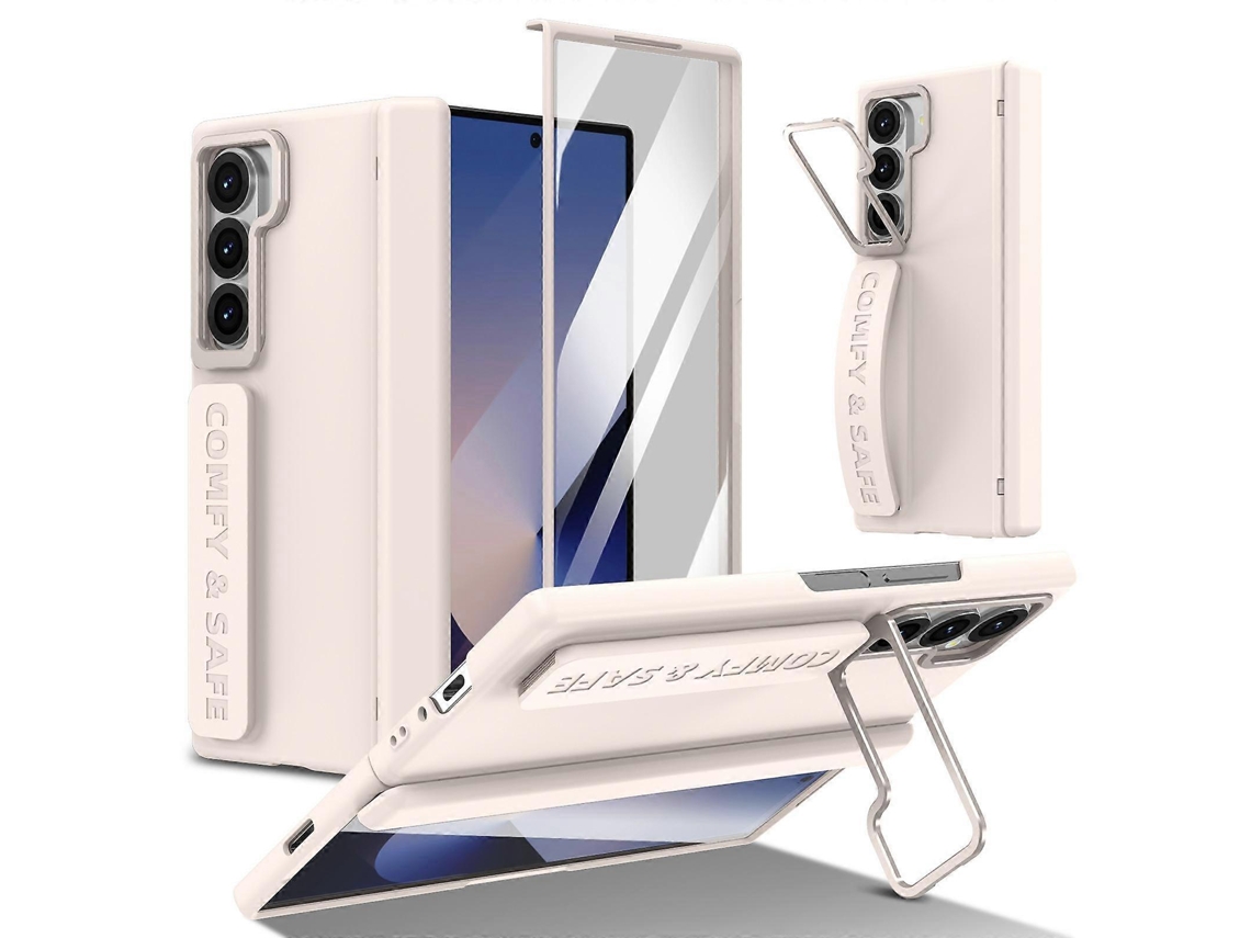Capa Para Celular Com Suporte Para Lente Integrada E Alça De Pulso Para Samsung Galaxy Z Fold6