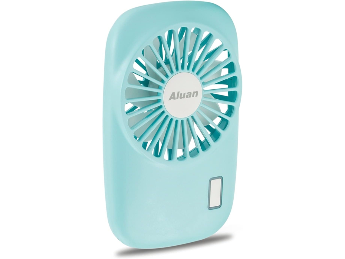 Mini Ventilador Portátil Lalamoli, Potente, Recarregável Por Usb, Adequado Para Adultos E Crianças, Escritório Em Casa, Viagens Ao Ar Livre Azul