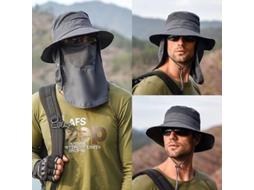 Gorra de Pescador Multifuncional para Homem Proteção Solar Verão