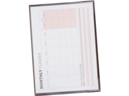 Bloco de Notas Mensal Amosfun com Calendário Auto datado para Organização Trabalho e Casa.
