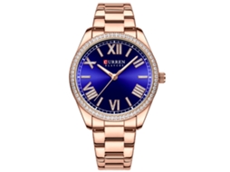 Relógio Feminino De Quartzo Com Pulseira De Aço, Design Simples, Numerais Romanos.
