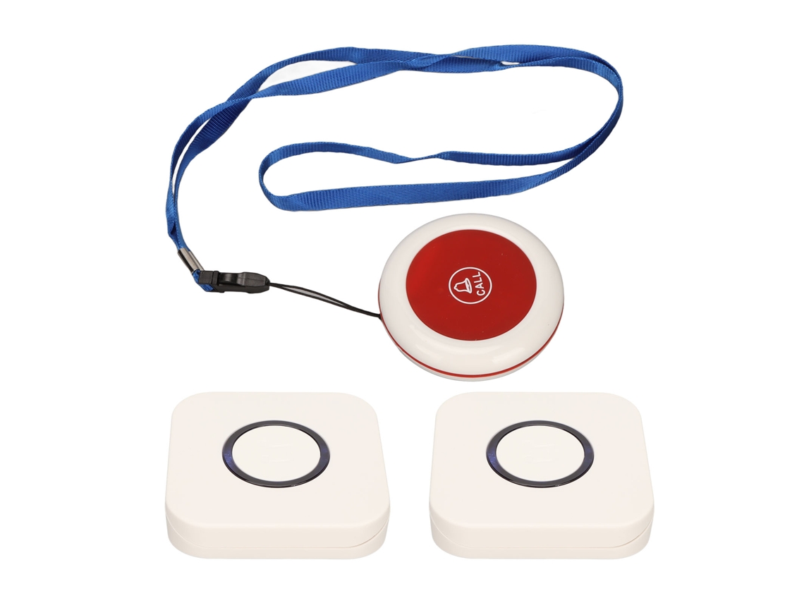 Pager Sem Fio Para Cuidadores Com Botão Sos Idosos Plugue Eu
