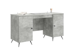 Maison Exclusive - Mesa Cinzento Cimento 142,5 X 50 X 75 Cm Derivados De Madeira