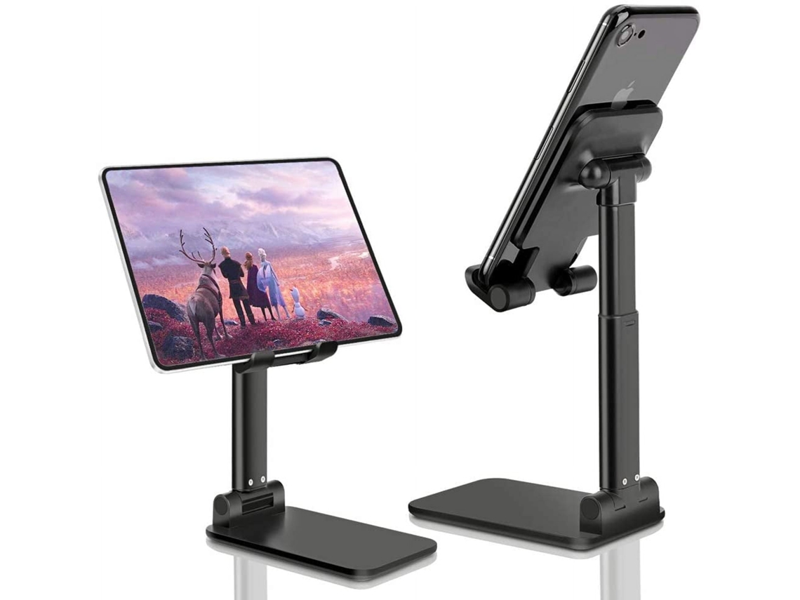 Suporte Universal Para Celular Com Altura E Ângulo Ajustáveis, Preto.