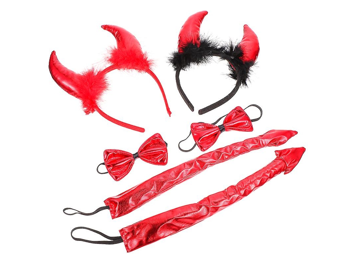 2 Conjuntos de Fantasias de Diabo para Decorações de Halloween ALLINLESS