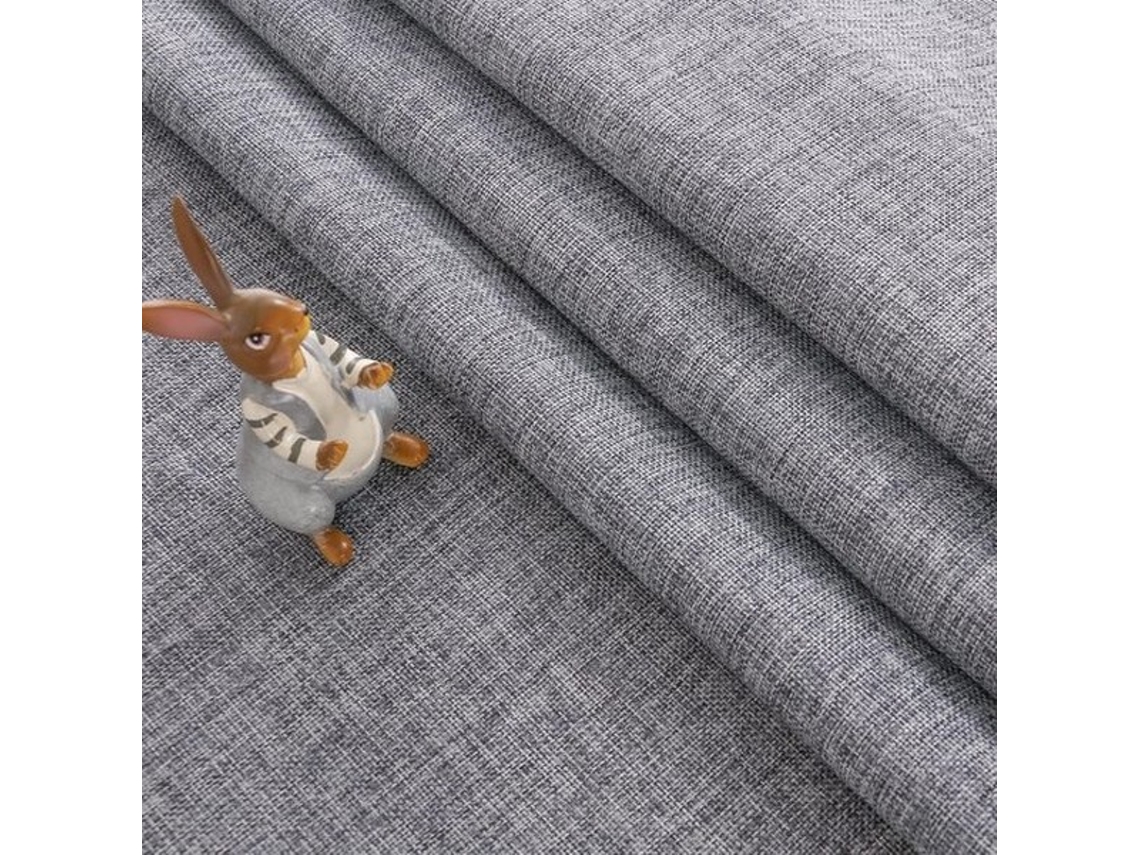 Tábua De Mesa Retangular, Impermeável, Com Aparência De Linho - 135 X 160 Cm - Cinzento