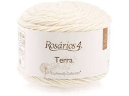 Fio de Lã ROSARIOS 4 Terra P149941 (Branco - Lã - 10,5x9,5x9,5 cm)