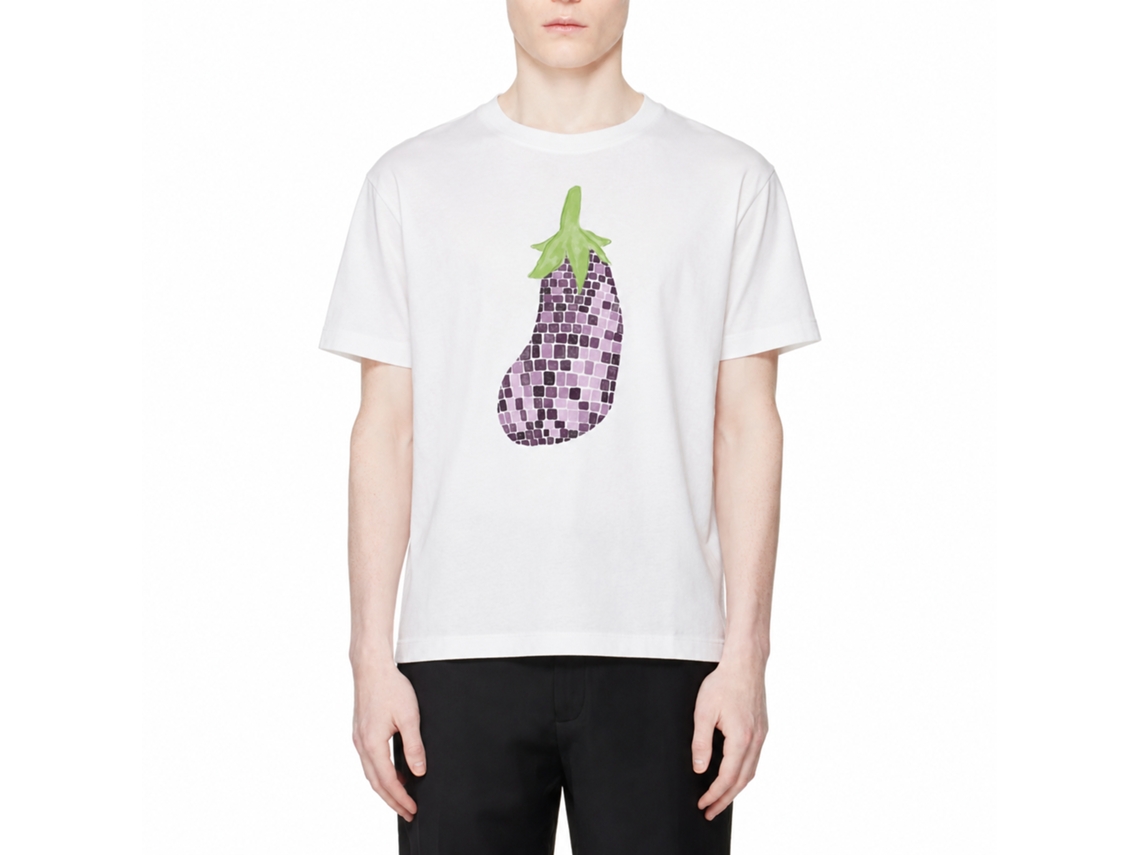 Camiseta Rockinstone Disco Aubergine Lauren Emmett Art - Estilo de Designer Exclusivo
