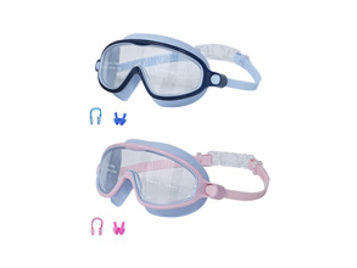 Óculos de Natação AQUAFORGE infantil, pacote com 2, cores variadas, proteção UV