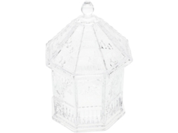 Recipiente De Vidro Ushobe Com Tampa Hermética Para Armazenamento Versátil, Com Design Elegante E Sofisticado, Ideal
