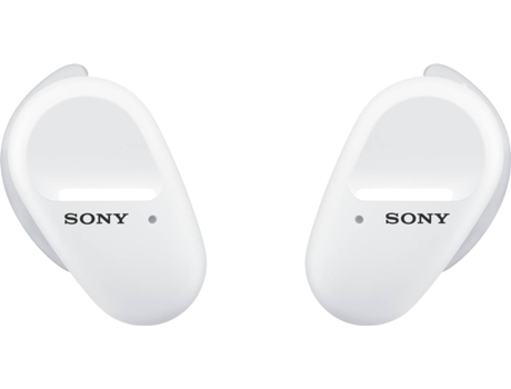 Auriculares Bluetooth True Wireless SONY WFSP800NB (In Ear - Microfone - Branco) — Auriculares com cancelamento de ruído verdadeiramente sem fios para desporto. Conetividade Bluetooth estável. Classificação IP55 para utilização externa e limpeza fácil. Até 18H autonomia da bateria c/ caixa de carregamento e carga rápida