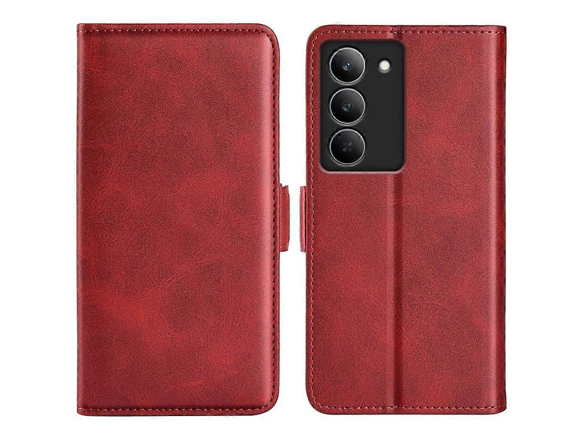 Capa De Celular De Couro Com Fecho Magnético De Dois Lados E Flip Horizontal