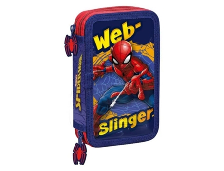 Estuche Plumier Triple Spiderman Con Dos Cremalleras Sp50054 Kids Euroswanp24