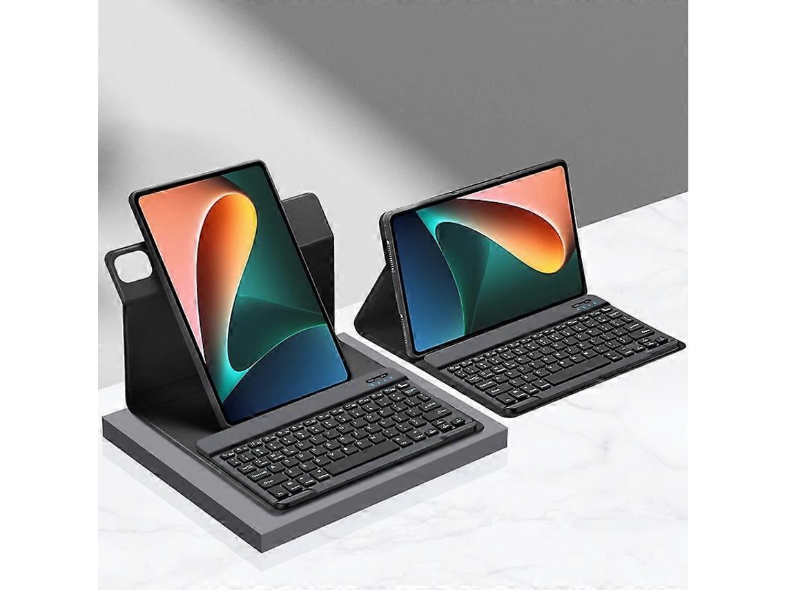 Capa De Couro Com Teclado Destacável Para Tablet Xiaomi Redmi Pad Se De 11 Polegadas.