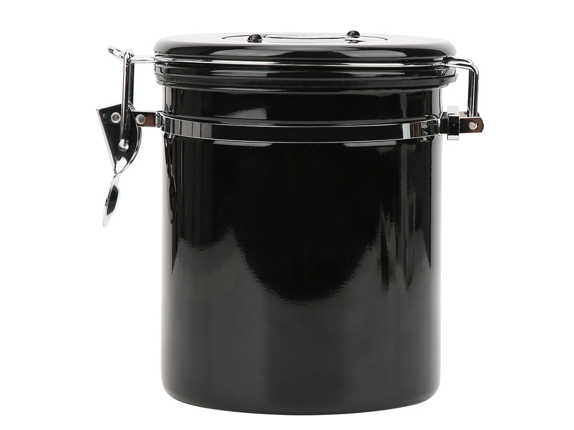 Pote Hermético de Aço Inoxidável 1.5l com Válvula para Café Grãos Chá S/MARCA
