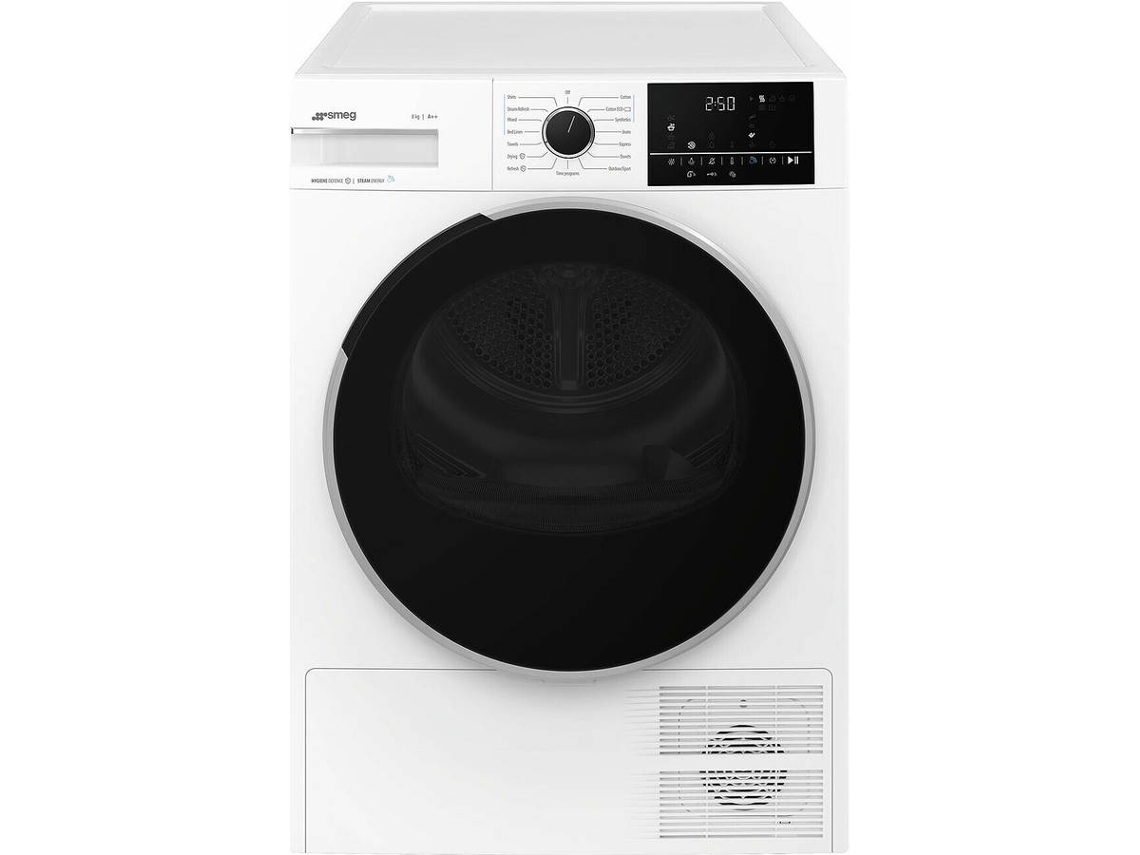 Máquina de Secar Roupa SMEG DNP82SEIN (8 kg - Bomba de Calor - Branco)