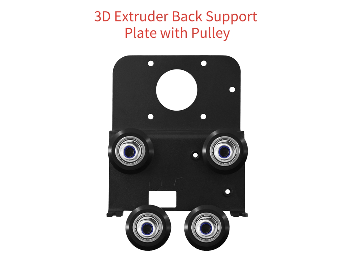 Placa De Soporte Posterior De Extrusión De Corto Alcanzar Para Impresoras 3d Ender-3/ender-3 S/cr 10 Con Polea Pom