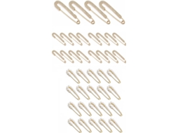 Conjunto De 40 Broches Dourados Com Pérolas E Strass Para Mulheres