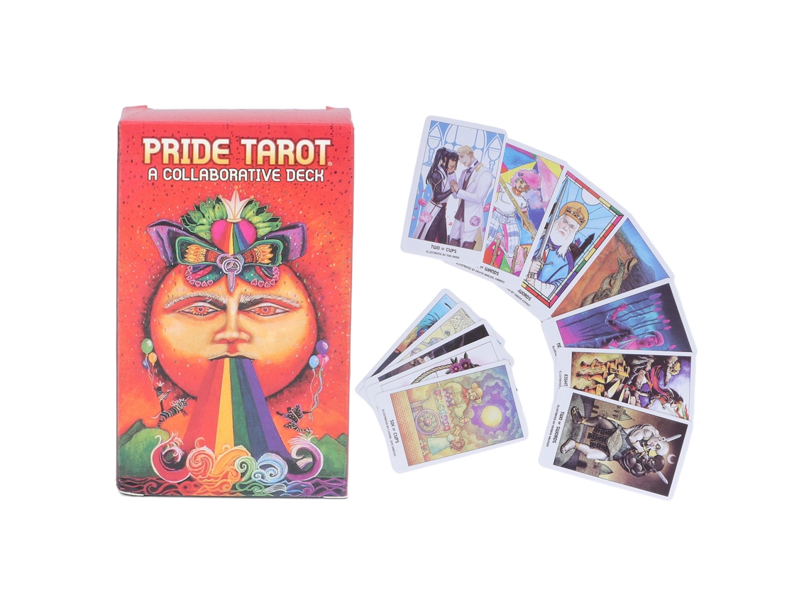 Mali baralho de Tarot Pride Oracle 78 Cartas Papel Verniz Divinação Misticismo Presente