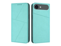 Capa De Couro Fosco Para Iphone 17 Air - Flip Magnético