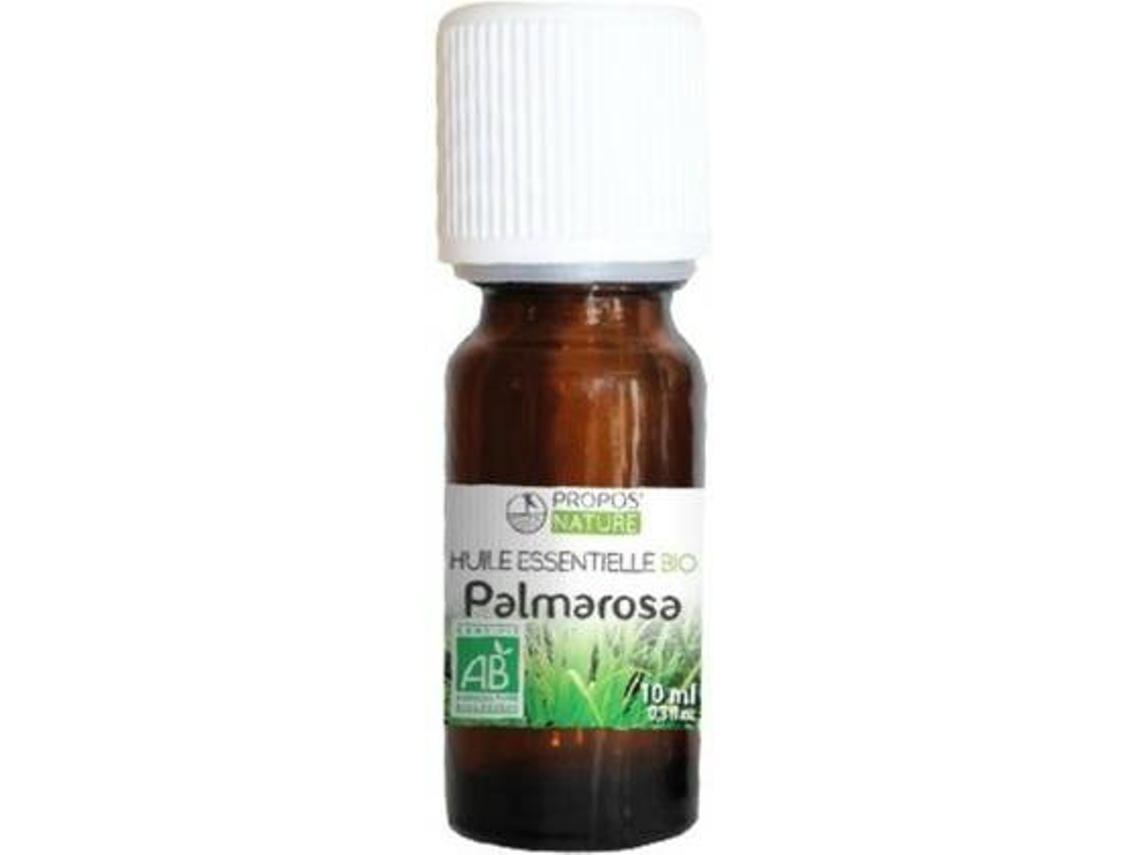 Óleo Essencial PROPOS NATURE Essencial De Palmarosa (10 ml de óleo essencial (Palmarosa / Gerânio da Índia / Rosha))