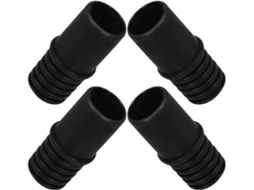 Alipis Conjunto De 4-conectores Rosca 22mm Para Cabo Esfregão, Adaptador Multiuso De Plástico Preto Para Ferramentas