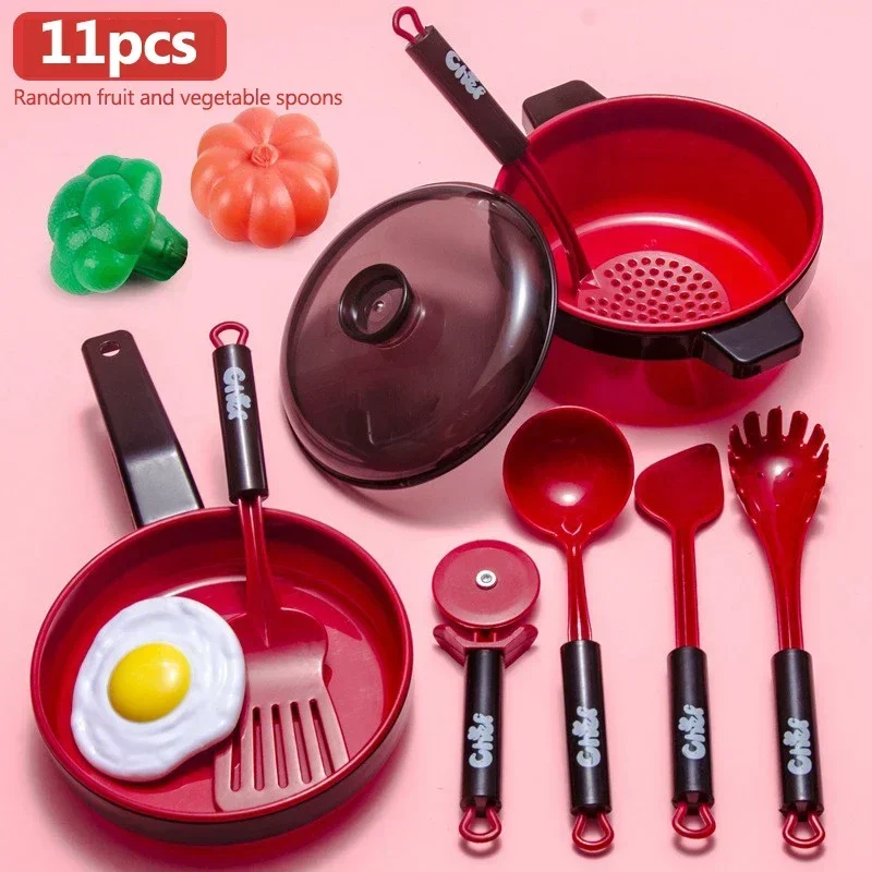 Conjunto de 11 Peças de Brinquedo para Cozinha de Simulação MDUG