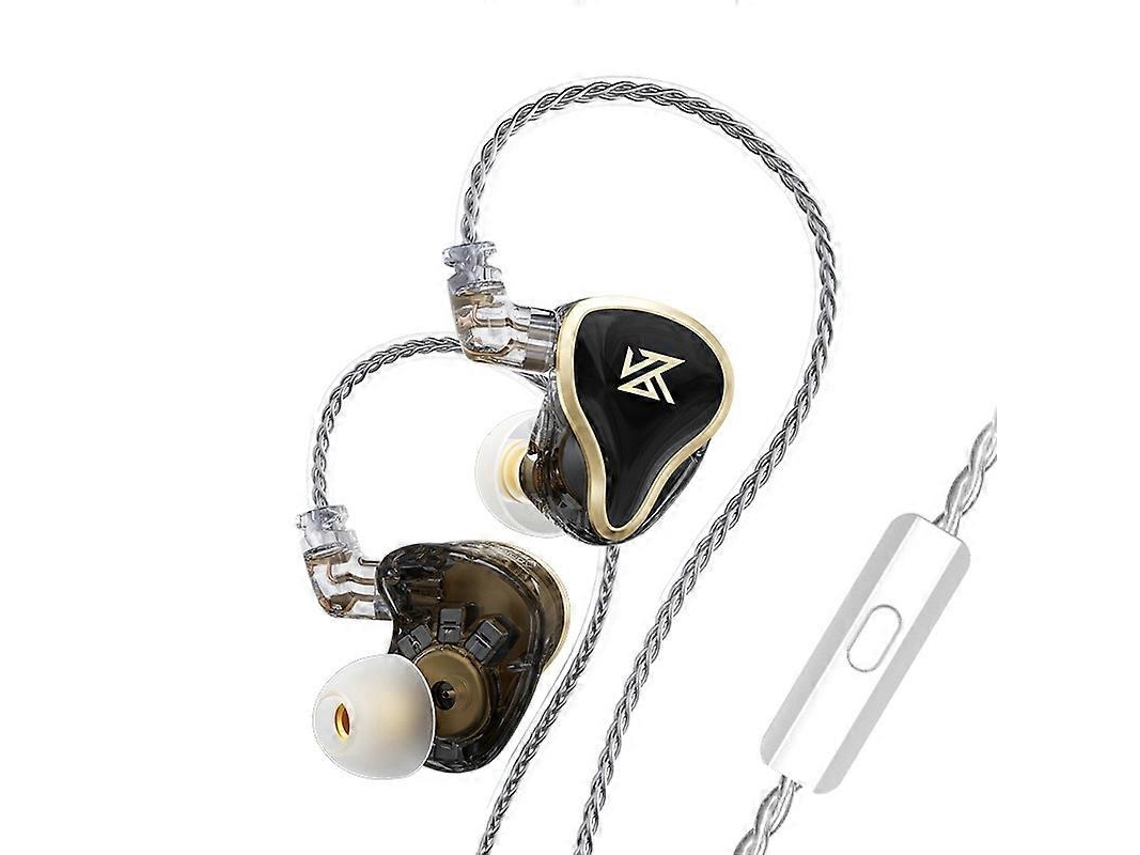 Fones de ouvido intra-auriculares com fio KZ Zas Ring Iron (pacote com 16), versão com microfone Hengrongshen